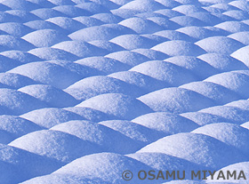 雪の造形　北海道　12月